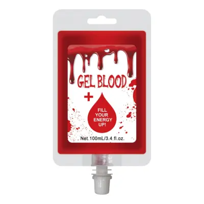 Blodpåse med Fejkblod - 100 ml