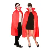 Cape med Krage Röd - One size