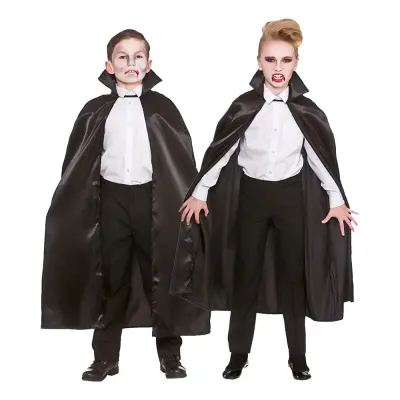 Cape med Krage Svart Barn - One size