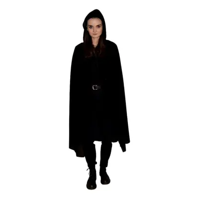 Cape Svart Sammet - One size