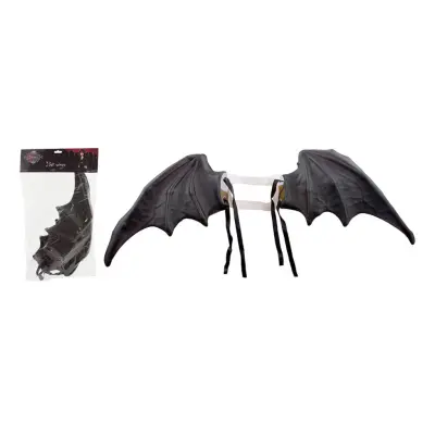 Fladdermusvingar Svart