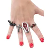 Gotiska Vampyr Ringar 4 stk