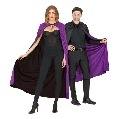 Lila/Svart Cape Vändbar