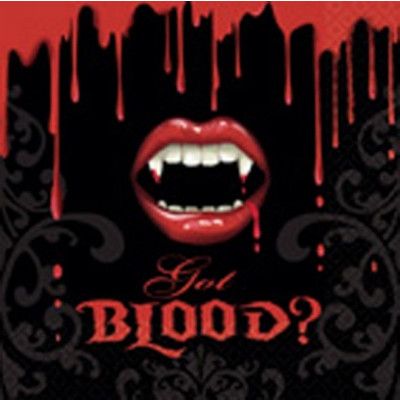 Servetter vampyrtänder 16-pack