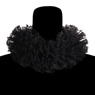Krage i Spets Svart Deluxe - One size