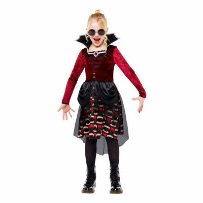 Midnatt Vampyra Barn Maskeraddräkt - X-Large