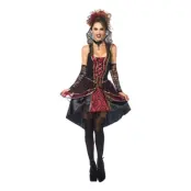 Vampyrdrottning Deluxe Maskeraddräkt - Large
