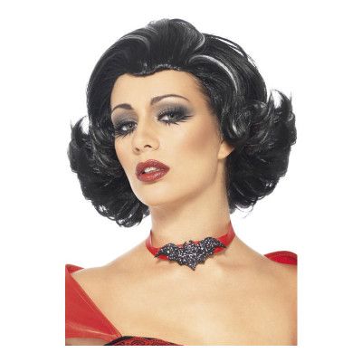 Vampyra Svart Peruk - One size