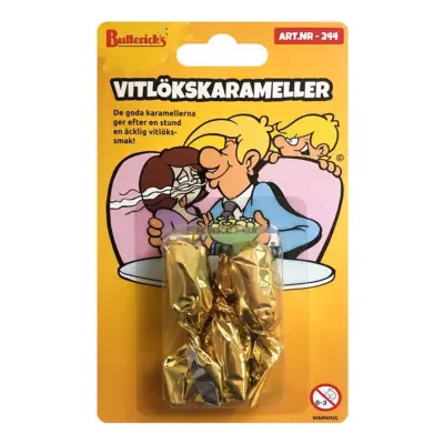 Vitlökskarameller Skämtgodis - 3-pack