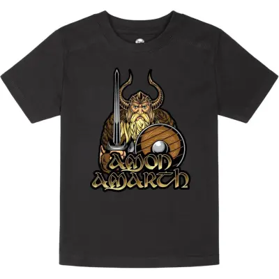 Amon Amarth T-shirt - Metal-Kids - Viking - 104 164 - för barn - svart