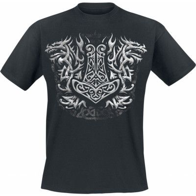 Axel Hermann - Gothic T-shirt - Viking Hammer - L XXL - för Herr - svart