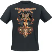 Dragonforce T-shirt - Viking Guitar Surfer - M 3XL - för Herr - svart