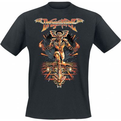 Dragonforce T-shirt - Viking Guitar Surfer - M 3XL - för Herr - svart