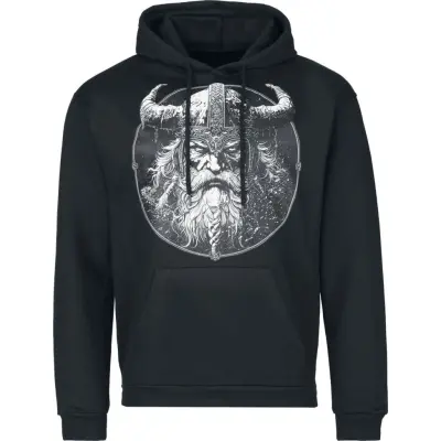Lobo Negro Luvtröja - Viking King - M 4XL - för Herr - svart