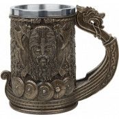 Nemesis Now - Gothic Ölfat - Bronze Drakkar Viking - för  svart