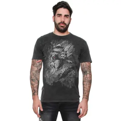 Outer Vision T-shirt - Viking Crow Man's T-Shirt - S 4XL - för Herr - svart