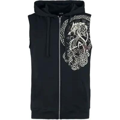 Outer Vision Väst - Viking Tattoo - S XXL - för Herr - svart