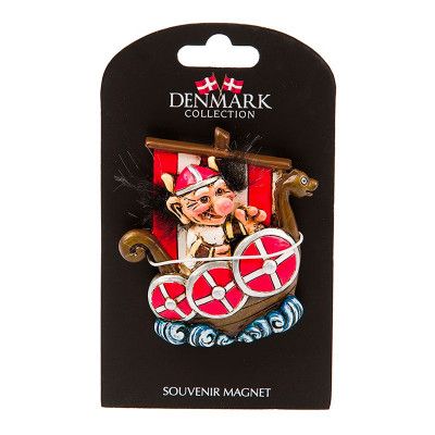 Souvenir Denmark Vikingabåt Magnet