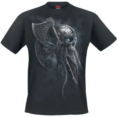 Spiral T-shirt - Viking Rampage - S 4XL - för Herr - svart