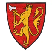 Tygmärke Norges Riksvapen