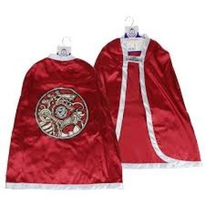 Vikingacape Röd och Silver - Onesize