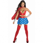 Wonder Woman Deluxe Maskeraddräkt M