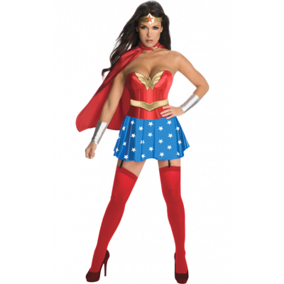 Wonder Woman Deluxe Maskeraddräkt S