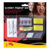 Zombie Man Makeup Kit med Latex