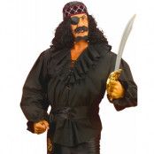 Svart Pirat/Zorro-Skjorta